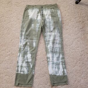 Sack's Green Tie Dye Pants Size 0